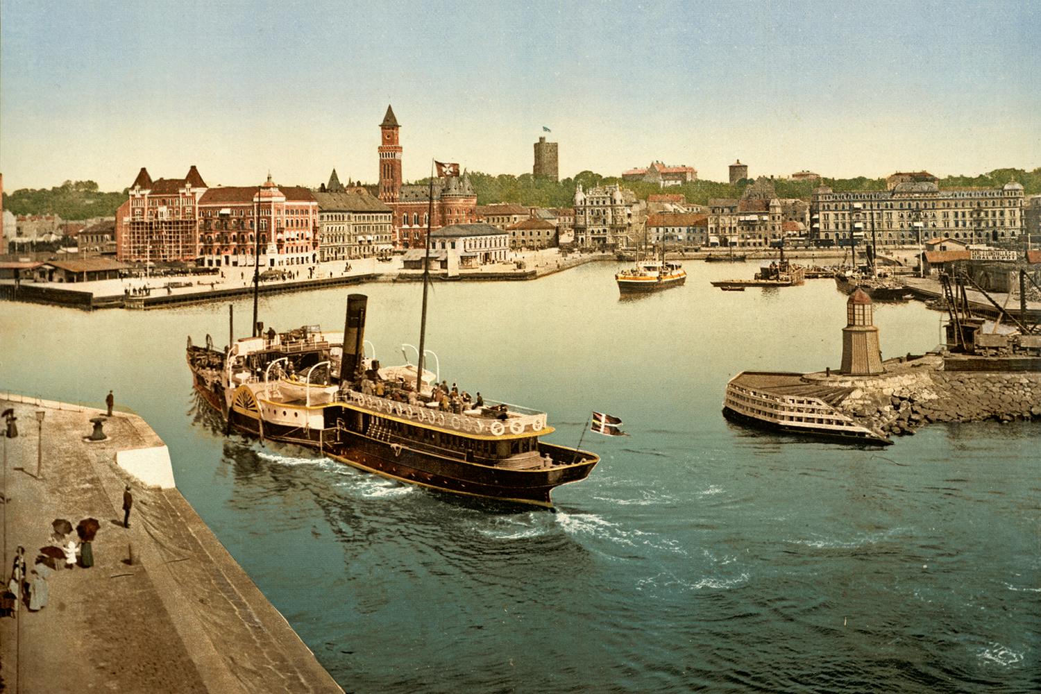 helsingborgs hamn 1897 vykort